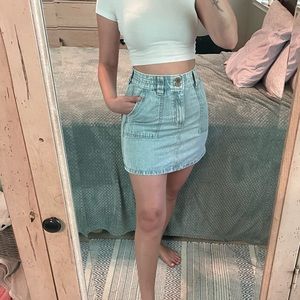 NWT Ardene Light wash Denim Mini Skirt